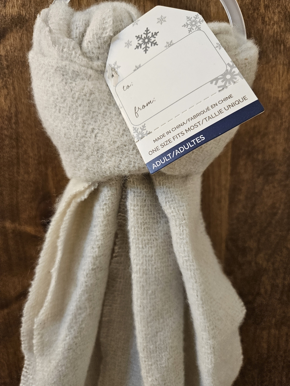 Cozy Cream Knit Scarf